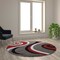 Flash Furniture Red 5' x 5' Modern Plush Abstract Area Rug KP-RG952-55-RD-GG - alternate 6